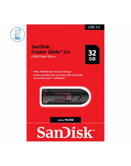 Sandisk Cruzer Glide 32GB USB Flash Drive